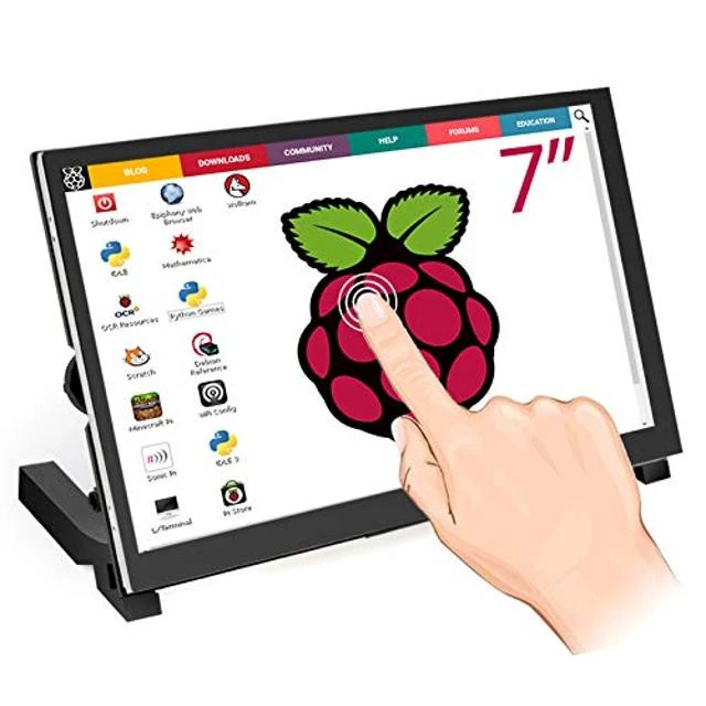 Alt view image 6 of 10 - ELECROW Raspberry Pi Monitor 7 Inch Touchscreen IPS Display 1024x600 USB Powered HDMI Monitor for Raspberry Pi Banana Pi BB Black Jetson Nano Win PC