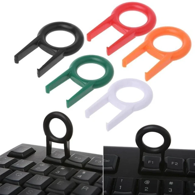Alt view image 11 of 12 - Mechanical Keyboard Keycap Puller Remover for Keyboards Key Cap Fixing ToolBlack