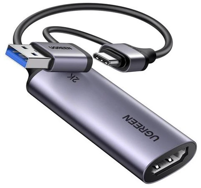 Alt view image 6 of 10 - UGREEN 2K@30Hz Video Capture Card 4K Input HDMI to USB 3.0 A and USB C Capture, 1080P 60FPS with Low Latency Capture Card for Streaming Game Recording Compatible with Switch 2/Xbox/PS4/PS5/PC/Camera
