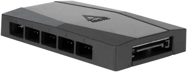 Alt view image 12 of 14 - ARCTIC Case Fan Hub - 10-fold PWM Fan Distributor with SATA Power, Fan Hub - Black
