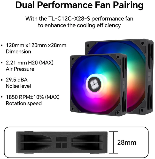Alt view image 9 of 10 - Peerless Assassin 120 Digital ARGB CPU Air Cooler, Digital Screen Top Cover,6 Heatpipes | 1850RPM PWM Fans for AM4/AM5,Intel LGA115X/1200/1700/1851 (Black)