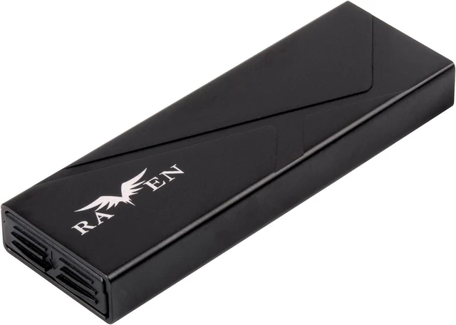 Alt view image 8 of 14 - SilverStone Technology Raven RVS03 10Gbps SuperSpeed USB-C 3.2 Gen2 to NVMe/SATA M.2 SSD Enclosure, SST-RVS03