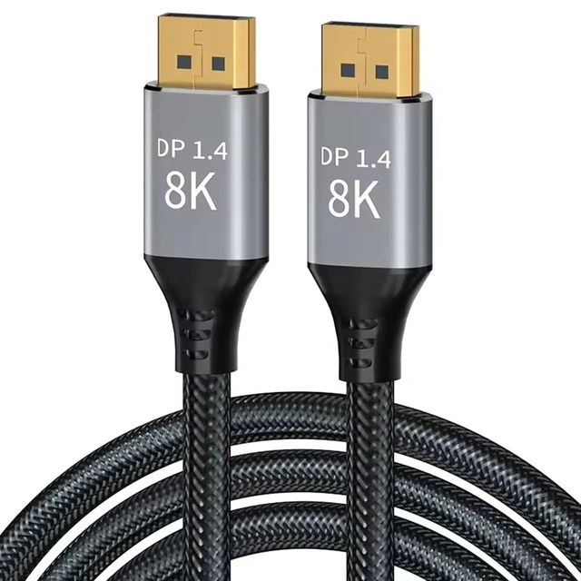 Alt view image 8 of 14 - CABLEDECONN DisplayPort Cable 1.4, 23FT DP 1.4 Cable, Ultra HD 8K@60Hz 4K@144Hz, High Speed 32.4Gbps HDCP 3D Slim and Flexible DP to DP Cable for HDTVs, Displays, Monitors, Graphics, PC