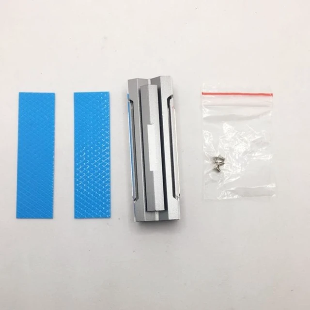 Alt view image 8 of 12 - Heatsink Aluminum for M.2 Cooling Cooler Heat Sink Heat Thermal Pad for M.2 NVME PCIE 2280 SSD Hard Drive Disk Radiator (Black)