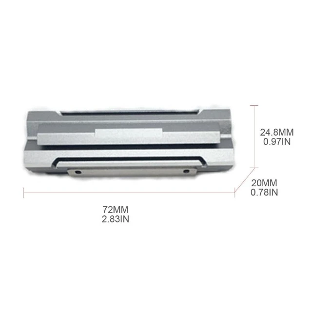 Alt view image 12 of 12 - Heatsink Aluminum for M.2 Cooling Cooler Heat Sink Heat Thermal Pad for M.2 NVME PCIE 2280 SSD Hard Drive Disk Radiator (Black)