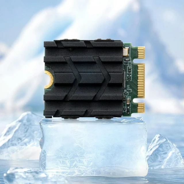 Alt view image 8 of 14 - M.2 Solid Disk Drive Radiator M.2 NVME 2230 SSD Heatsink SSD Heat Sink for Desktop Computer 2230 SSD Cooling 2230 SSD Heatsink