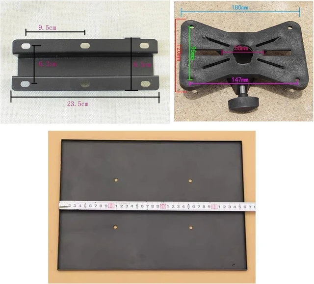 Alt view image 7 of 10 - Projector Stand Projector Bracket Wall Mounted with Tray Training Universal Pan Tilt Adjustment Shelf Meeting Projector Shelf Projector Mount for Wall