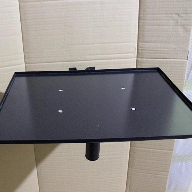 Alt view image 8 of 10 - Projector Stand Projector Bracket Wall Mounted with Tray Training Universal Pan Tilt Adjustment Shelf Meeting Projector Shelf Projector Mount for Wall