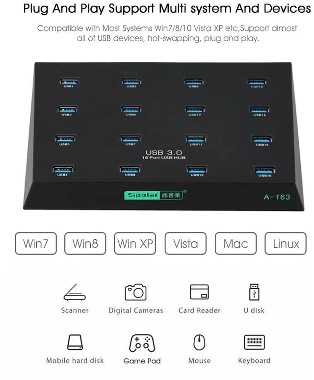 Alt view image 7 of 10 - best desktop 16 ports USB 3.0 duplicator hub USB flash driver copier with free copy software