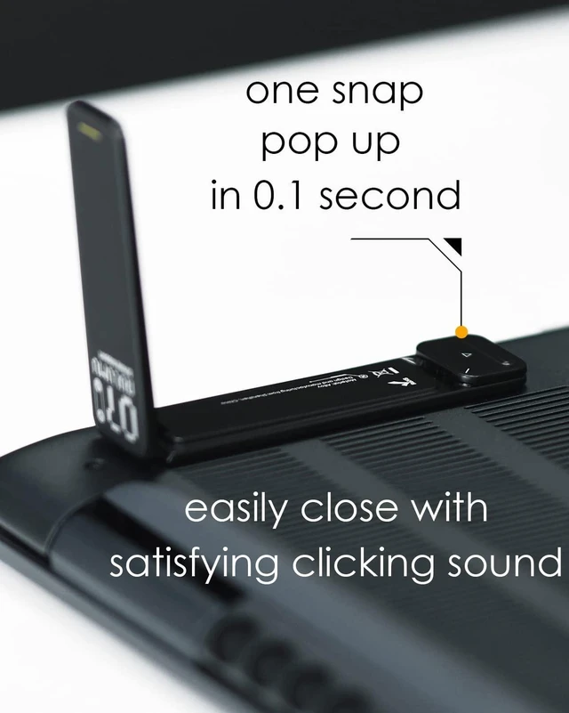 Alt view image 11 of 14 - Aulumu G07 Pop Up Leg Stands Laptop, Super Portable Cooling Laptop Stand, Ergonomic Laptop Riser Lift for Desk for MacBook, All Laptops, Tablets, 8-20'', Black