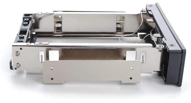 Alt view image 12 of 14 - VoltSync 5.25 Trayless Mobile Rack CD-ROM 3.5 inch Internal SATA Hard Drive SSD Adapter