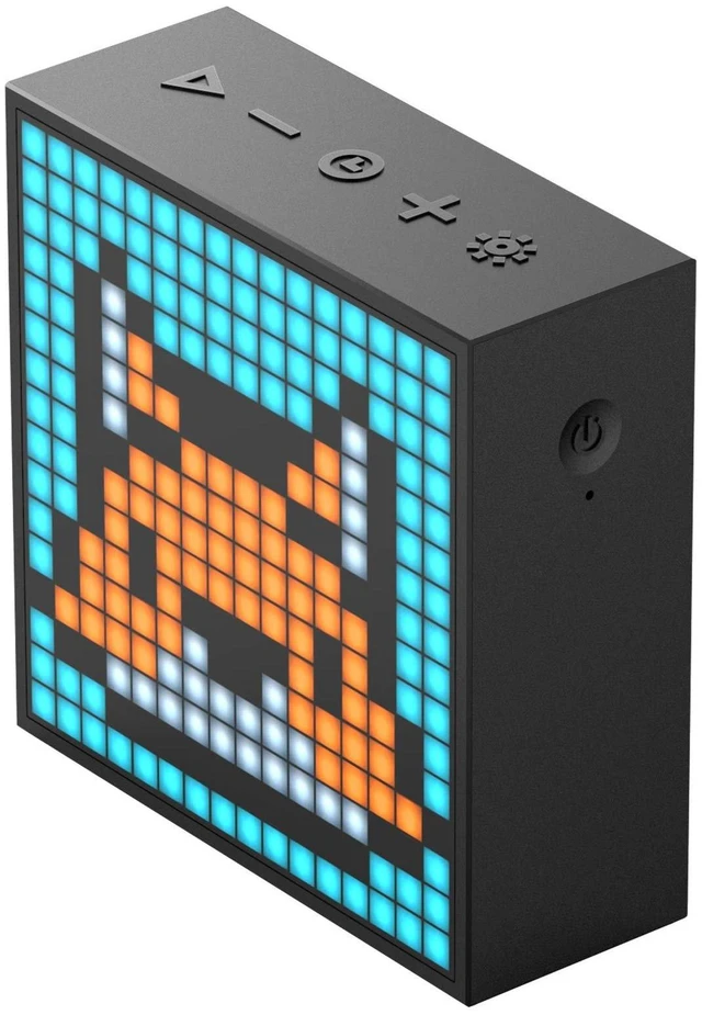 Alt view image 7 of 12 - Divoom Timebox Evo Portable Bluetooth Pixel Art Speaker with 256 Programmable LED Panel 3.9 x 1.5 x 3.9 inches - Black