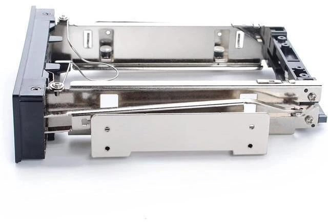 Alt view image 11 of 14 - VoltSync 5.25 Trayless Mobile Rack CD-ROM 3.5 inch Internal SATA Hard Drive SSD Adapter