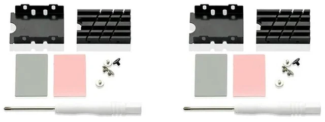 Alt view image 8 of 8 - 2X M.2 2242 Solid State Drive Radiator SSD Cooling Heatsink Nvme2242 Solid State Drive SSD Heat Sink Cooling Vest