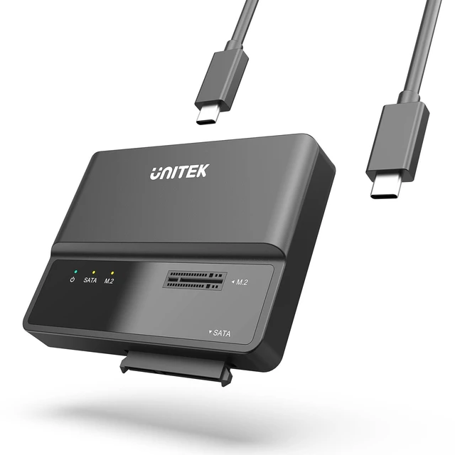 Alt view image 6 of 10 - Unitek M.2 NVME SATA SSD Enclosure-2 in 1 Tool-Free Portable 10Gbps NVMe PCI-E M.2 and SATA SSD External Adapter USB 3.2 Hard Drive Reader for 2230/2242/2260/2280 NVMe and 2.5" /3.5" SSD