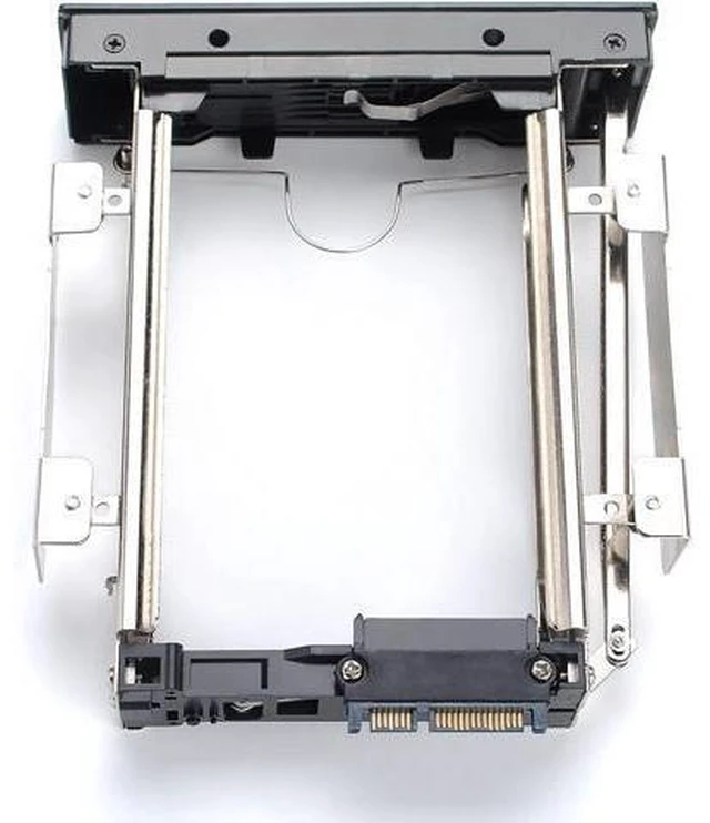Alt view image 14 of 14 - VoltSync 5.25 Trayless Mobile Rack CD-ROM 3.5 inch Internal SATA Hard Drive SSD Adapter