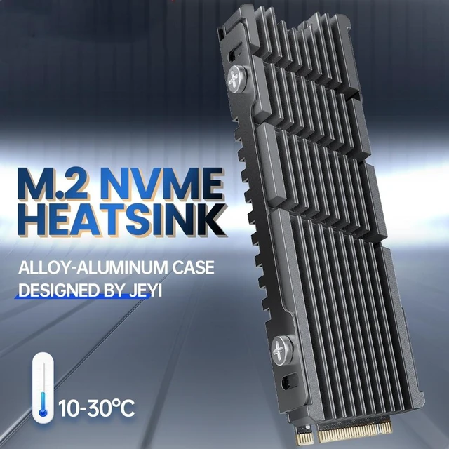Alt view image 8 of 14 - Weastlinks Cooler II 2280 SSD Heatsink M.2 NVME Radiator Magnesium Aluminum Alloy PC Efficient Radiator with Thermal Silicone pad