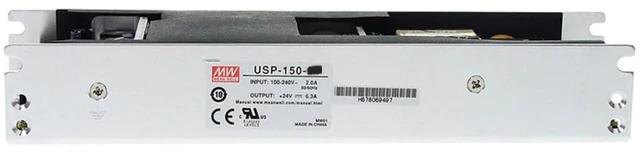 Alt view image 7 of 10 - Mean Well USP 150W 24V 6.3A Switching Power Supply USP-150-24 U-Type Single Output Constant Voltage Power Supply Driver Converter Transformer with PFC