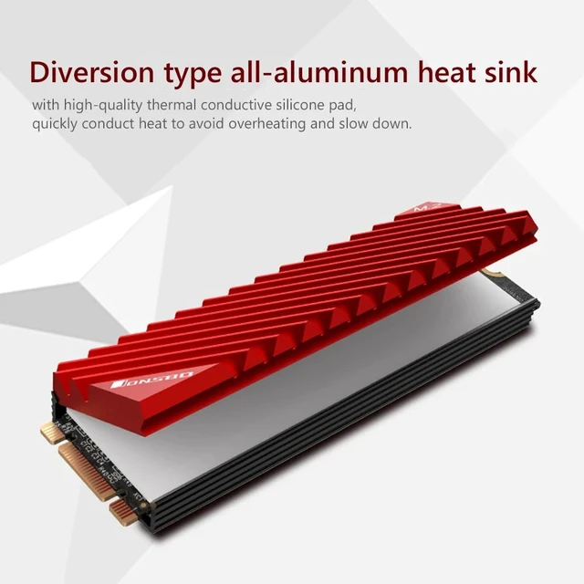 Alt view image 7 of 10 - M.2-3 SSD Heat Sink Heatsink NVME NGFF M.2 2280 SSD Hard Disk Aluminum Heat Sink Radiator Thermal Cooling Pad for Desktop PC