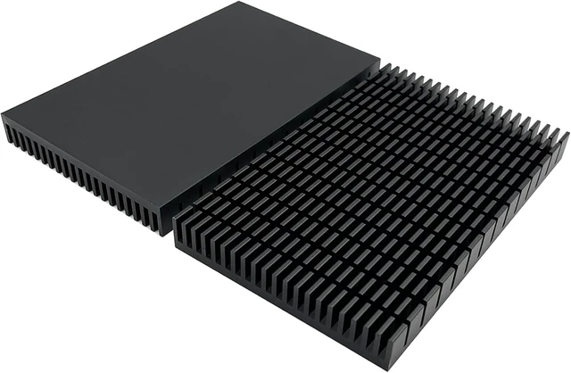 Alt view image 10 of 14 - JVFYI 150x93x15mm Large Aluminum Heatsink, High Power Cooler for GPU Backplate, PCB, LED Motherboard & Router Cooling