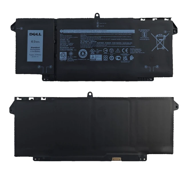 Alt view image 12 of 14 - DELL 7FMXV Laptop Battery for Dell Latitude 5320 7320 7420 7520 Latitude 5320 2-in-1, Latitude 7320 2-in-1, Latitude 7420 2-in-1 P134G001 P135G001 P138G001 0TN2GY 9JM71 4M1JN 1PP63 MHR4G 15.2V 63Wh