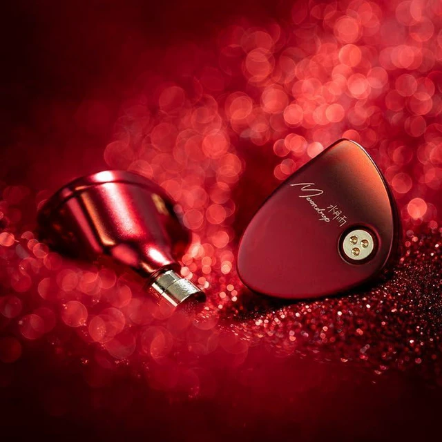 Alt view image 9 of 10 - Moondrop ARIA 2 RED in-Ear Headphone with 0.78 2 Pin Cable Replaceable Plugs 3.5/4.4mm Earphone