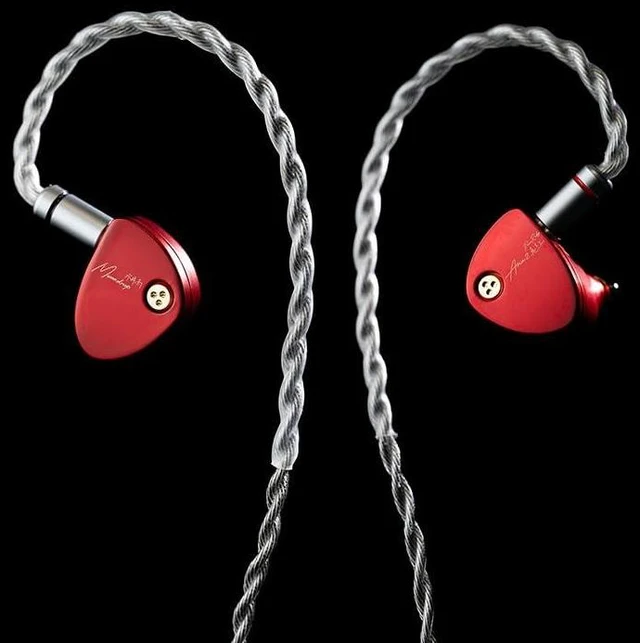 Alt view image 7 of 10 - Moondrop ARIA 2 RED in-Ear Headphone with 0.78 2 Pin Cable Replaceable Plugs 3.5/4.4mm Earphone