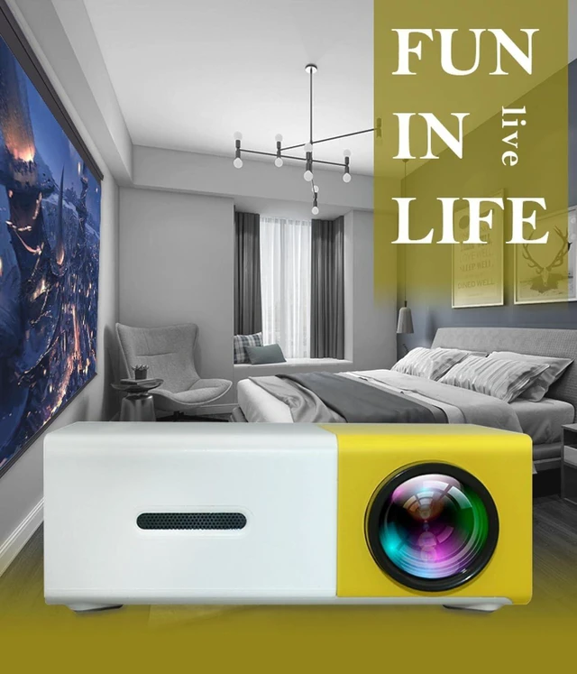 Alt view image 9 of 14 - Yg300 Mini Projector Portable Home Led Mini Projector Hd 1080p YG300