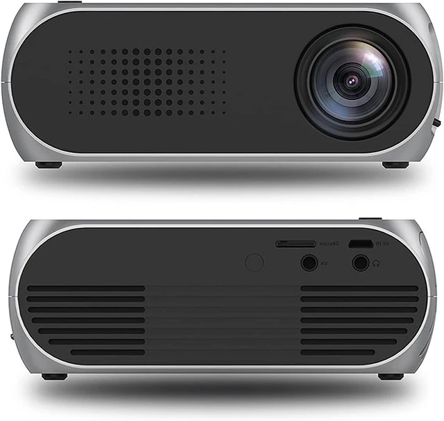 Alt view image 9 of 14 - Mini Projector,HD 1080P DLP Portable Projector with Rechargeable Battery,YG320 Battery Version Mini LCD USB Projector and 100-240V Movie Projector(US)