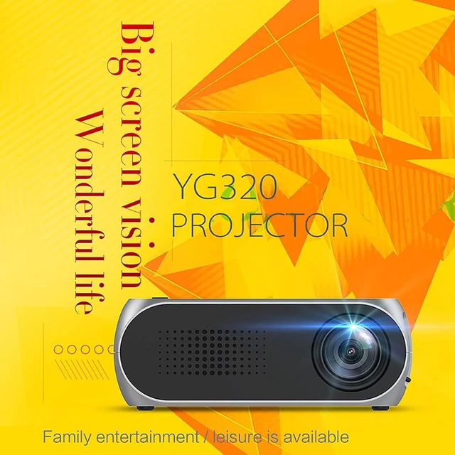 Alt view image 12 of 14 - Mini Projector,HD 1080P DLP Portable Projector with Rechargeable Battery,YG320 Battery Version Mini LCD USB Projector and 100-240V Movie Projector(US)