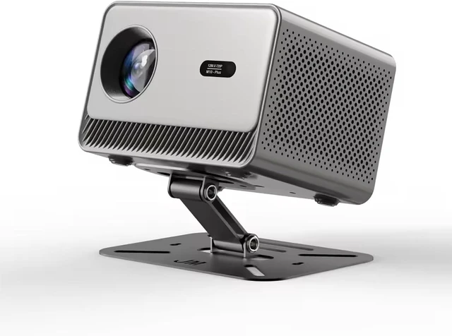 Alt view image 8 of 14 - M10 Plus 4K Portable Cube Video Projector with Electric Focus 200 ANSI Lumens Dual WiFi 6 and Speaker Android