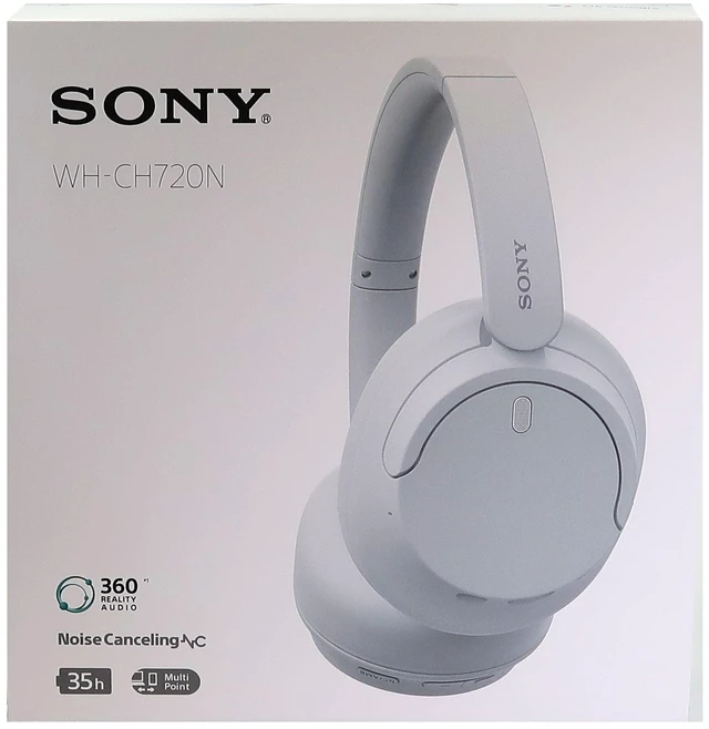 Alt view image 16 of 18 - Sony Wireless Over-Ear Noise-Canceling Headphones WH-CH720N (White)