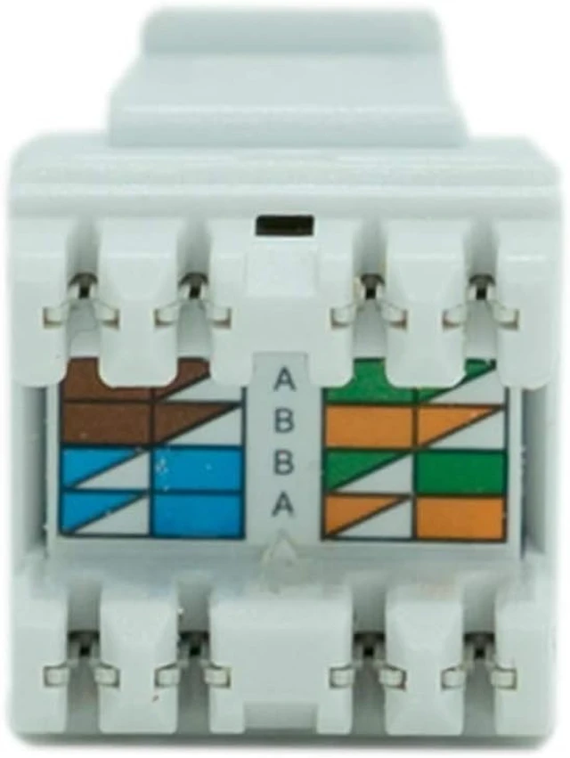 Alt view image 9 of 14 - Legrand - OnQ Cat6 Keystone Jacks Quick Connect RJ45 Keystone Insert with 110 Punch Down, HDMI Keystone Jacks, Use with Cat5, Cat5e, or Cat6 Keystone Jack, White, WP3476WH, 10 Pack