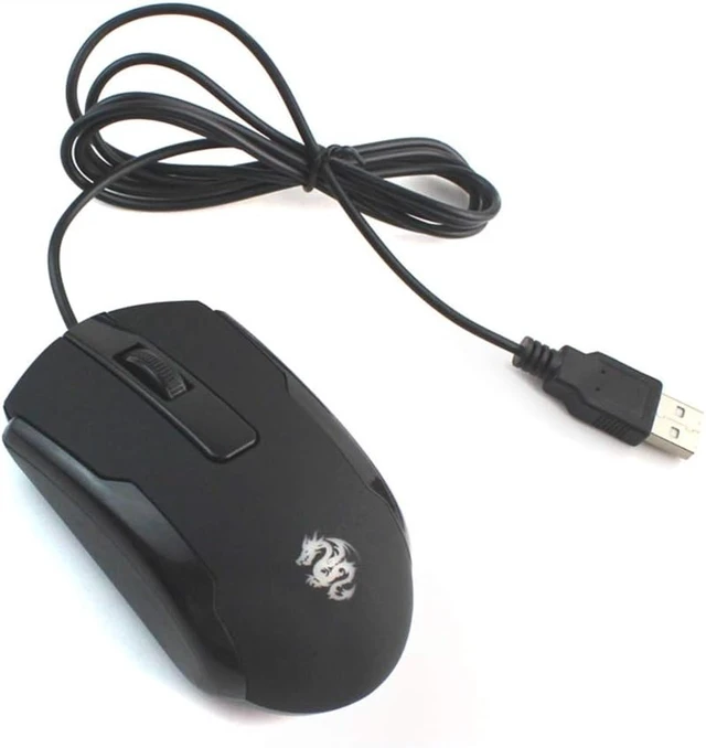 Alt view image 9 of 14 - WishLotus Left Handed Mouse Logo Laser Engraving and Matte Process 800 DPI Resolution 3D Button Plug and Play Mini USB Wired Mouse Suitable for Laptop