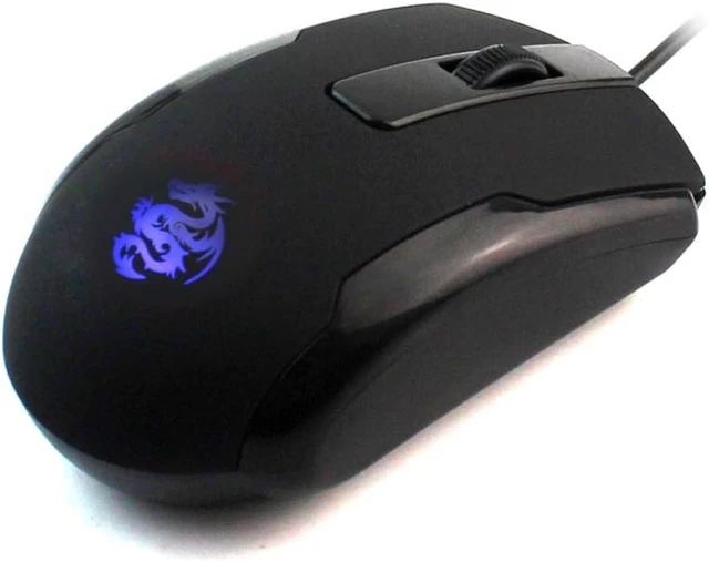 Alt view image 14 of 14 - WishLotus Left Handed Mouse Logo Laser Engraving and Matte Process 800 DPI Resolution 3D Button Plug and Play Mini USB Wired Mouse Suitable for Laptop