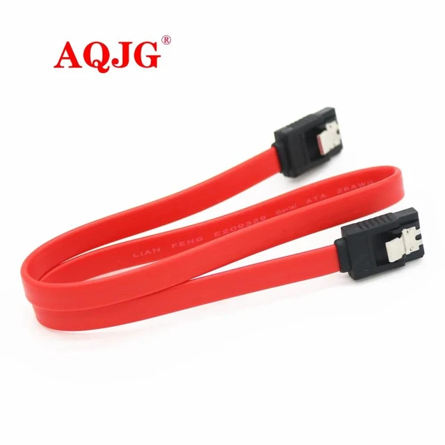 Alt view image 8 of 8 - Straight Right Angle 6Gbps 30CM 50CM SATA 3.0 Cable 6GB/s SATA III SATA 3 Cable Flat Data Cord Super Speed for HDD SSD