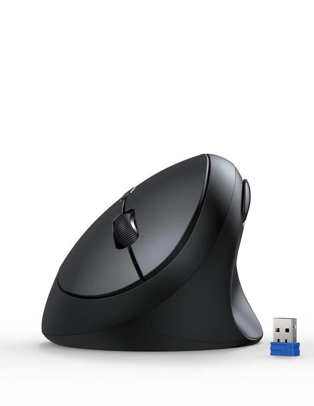 Alt view image 6 of 10 - TECKNET Ergonomic Mouse, 4800 DPI 5 Adjustable DPI Levels, Wireless Vertical Mouse, 6 Buttons, 2.4G Silent Mouse for Laptop, PC, Chromebook, Mac - Black