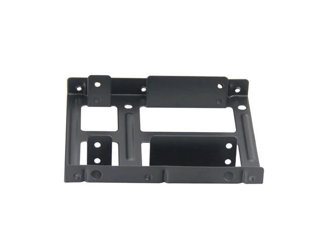 Alt view image 8 of 10 - Tiss 2X25TO35MAKIT Metal Dual 2.5" to 3.5" Hard Drive Bay Mounting Bracket w/ SATA Data Cable and Power Adatepr Cable- 2 X 2.5" to 3.5" HDD / SSD Mounting Bracket Kit - Black