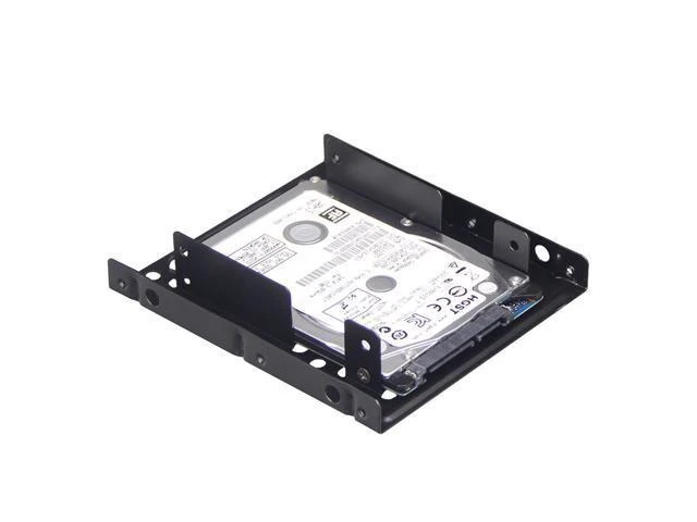 Alt view image 10 of 10 - Tiss 2X25TO35MAKIT Metal Dual 2.5" to 3.5" Hard Drive Bay Mounting Bracket w/ SATA Data Cable and Power Adatepr Cable- 2 X 2.5" to 3.5" HDD / SSD Mounting Bracket Kit - Black