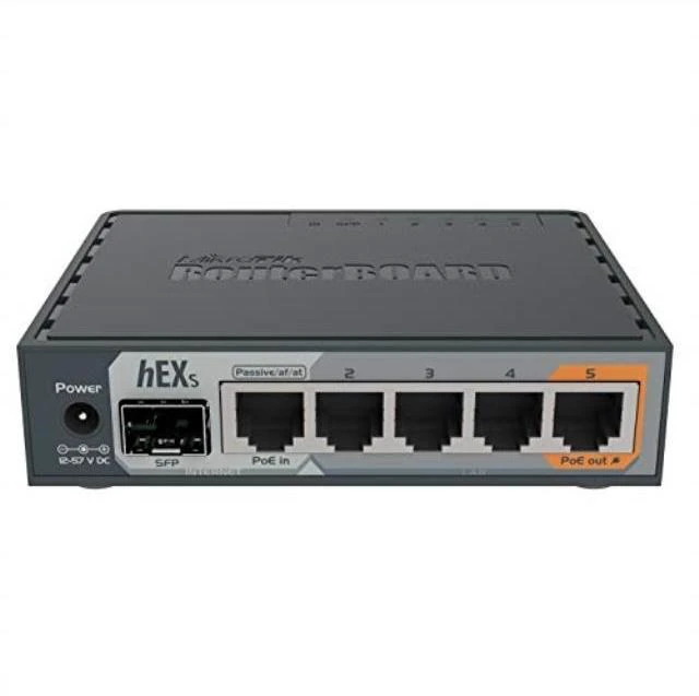 Alt view image 6 of 10 - mikrotik hex s gigabit ethernet router with sfp port rb760igs