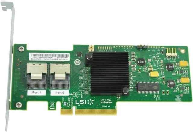 Alt view image 5 of 8 - LSI 9220-8i M1015 RAID Controller Card SAS SATA P20 IT Mode for ZFS FreeNAS unRAID PCI E 6Gbps HBA Expander Card
