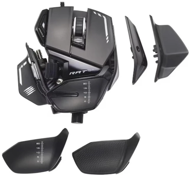 Alt view image 10 of 12 - Mad Catz R.A.T. 8+ Fully Adjustable Gaming Mouse - 16000DPI -11 programmable buttons