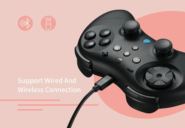Alt view image 11 of 14 - GuliKit Elves 2 Pro Wireless Gaming Controller for Switch/Switch 2,Windows,iOS & Android, Hall Effect Joysticks,1000Hz Polling Rate,Magnetic Vibrator for HD,Super Haptic, Rotary Rumble,Protective Case