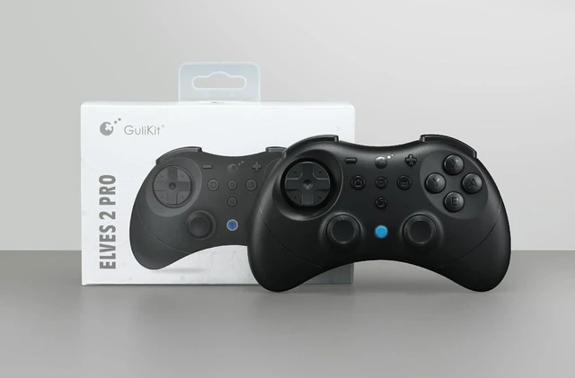 Alt view image 14 of 14 - GuliKit Elves 2 Pro Wireless Gaming Controller for Switch/Switch 2,Windows,iOS & Android, Hall Effect Joysticks,1000Hz Polling Rate,Magnetic Vibrator for HD,Super Haptic, Rotary Rumble,Protective Case