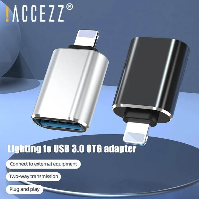 Alt view image 6 of 10 - Lighting to USB OTG USB Adapter For iPhone 11 Pro XS Max XR X 8 7 6s Plus For iPad Adapter U Disk Mouse Keyboard Adapter