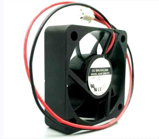 Alt view image 5 of 6 - AD5012HB-D70 DC12V 0.14A 50X50X15mm 2-Wire Cooling Fan