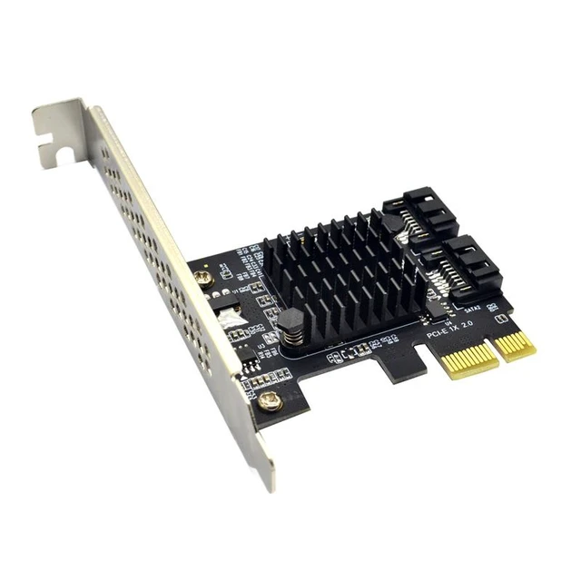 Alt view image 11 of 12 - QINDIAN Add On Card Controller SATA 3 PCIE SATA3 PCIE/PCI-E SATA Card/Expansion/Multiplier PCI Express SATA Marvell 88SE9125