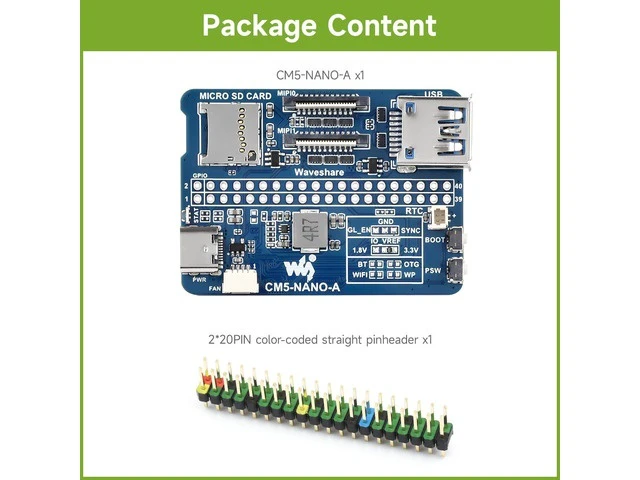 Alt view image 7 of 10 - Nano Base Board (A), Compatible with Raspberry Pi Compute Module 5, Base Board for CM5 Lite/eMMC, with Multiple Peripheral Interfaces