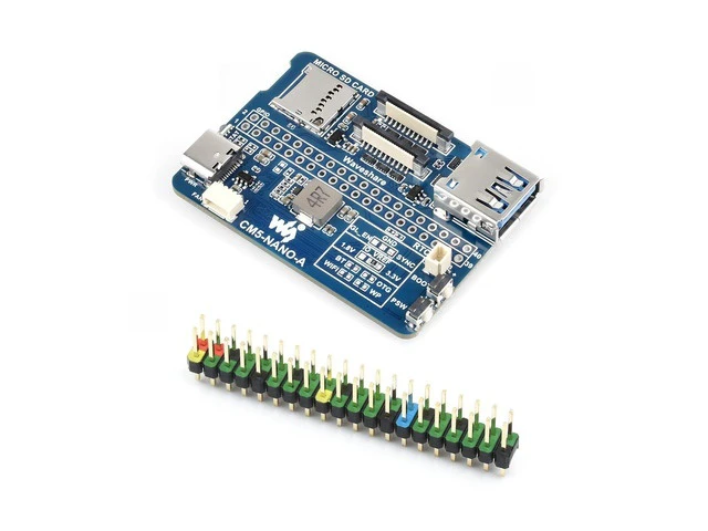 Alt view image 6 of 10 - Nano Base Board (A), Compatible with Raspberry Pi Compute Module 5, Base Board for CM5 Lite/eMMC, with Multiple Peripheral Interfaces