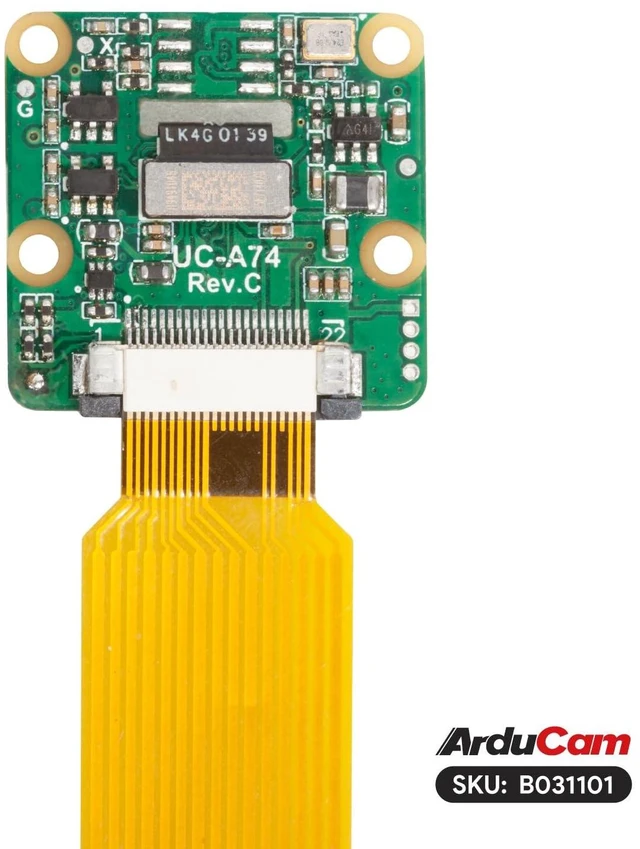 Alt view image 9 of 10 - Arducam for Raspberry Pi Camera Module 3 Wide, 120°(D) IMX708 Autofocus Pi Camera V3 with Case, Comes with15cm 15-22 Pin and 22-22 Pin FFC Cable